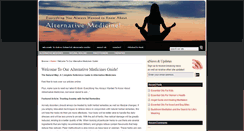 Desktop Screenshot of alternativemedicinesresources.com