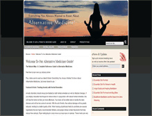 Tablet Screenshot of alternativemedicinesresources.com